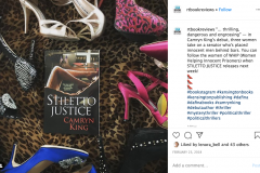 RT Book Reviews Instagram Post -  Stiletto Justice by Camryn King