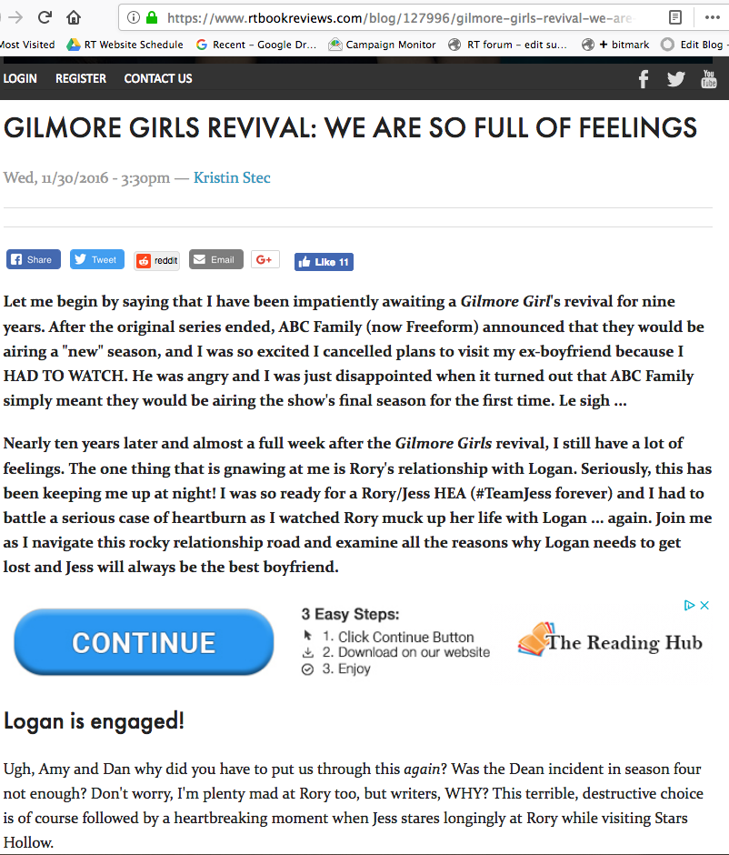 Girlmore Girls Revival Article